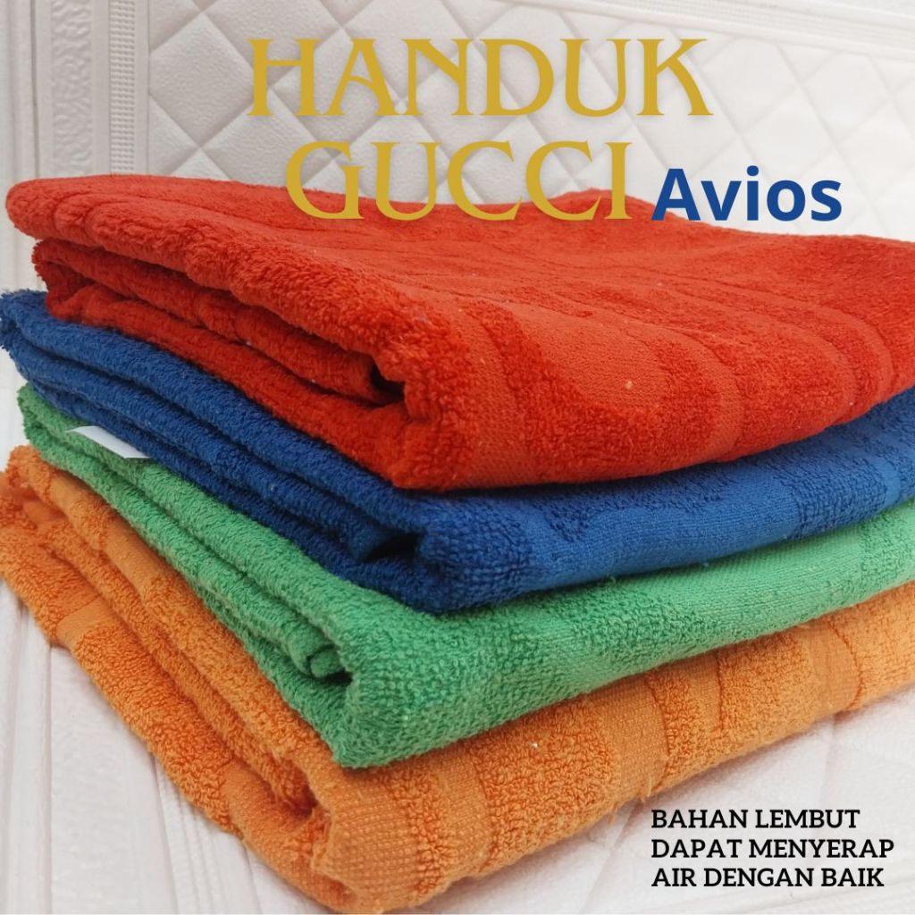 Handuk Gucci Polos | Handuk Dewasa merek Gucci | Handuk Bahan Katun