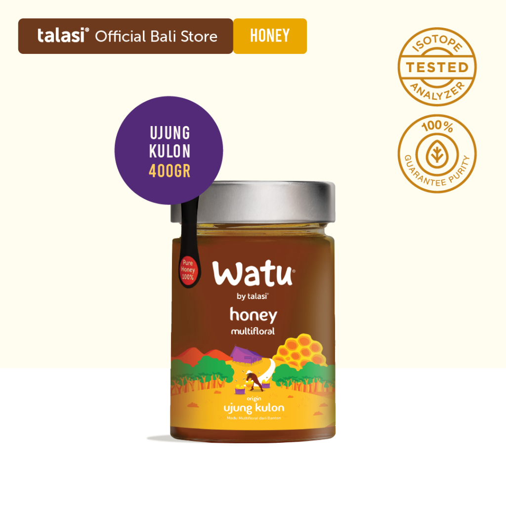 

Talasi Watu Multifloral Honey - Madu Asli Ujung Kulon 400gr - Banten