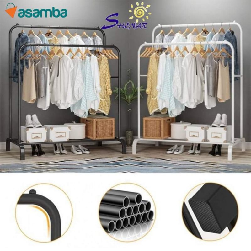 (ACEH) HANGER GAWANG DOUBLE/ HANGER GAWANG/ GANTUNGAN BAJU/ HANGER BESI