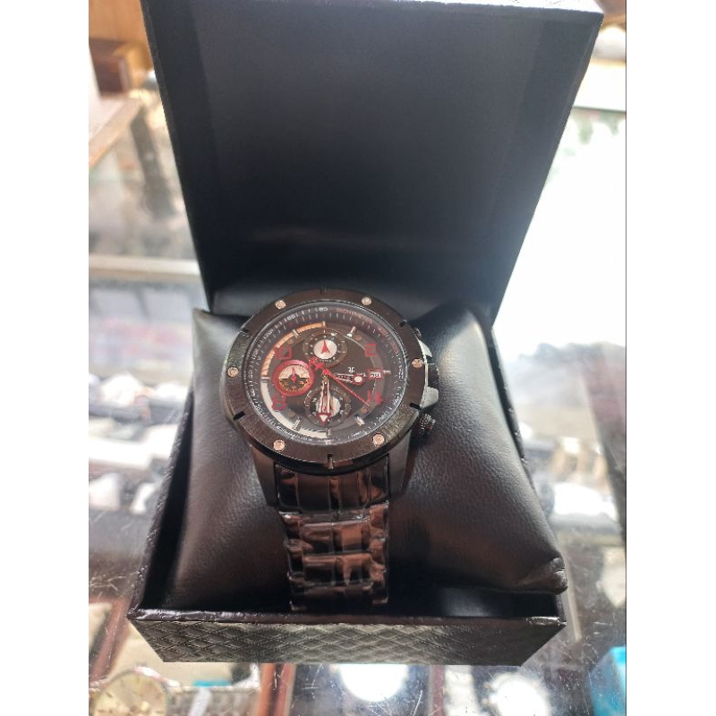 Promo Jam Tangan Pria JJ-5371MC(Jonas Jasmin)Chronograph Free Box