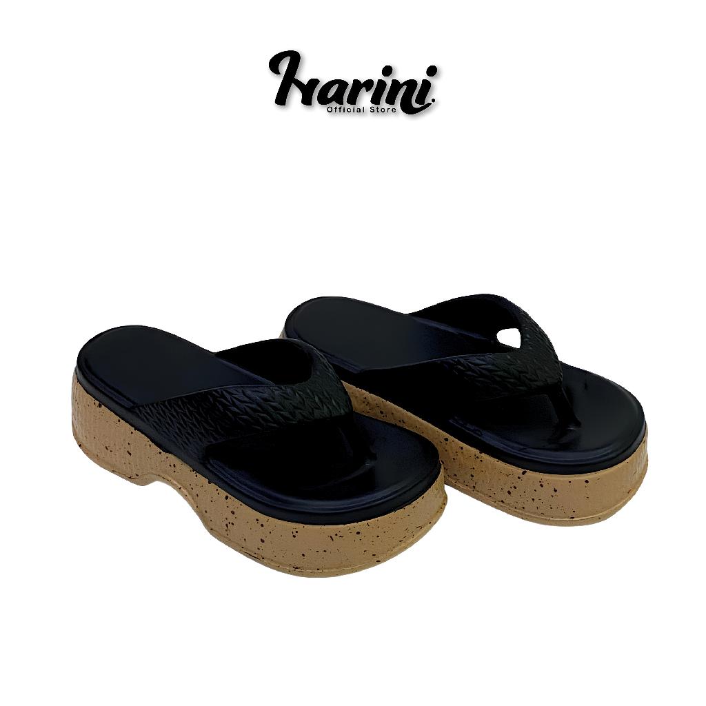 Sandal Jepit Wedges Jelly Platform Wanita Heels Jepit Tebal  6.5cm Import Balance 3323-1