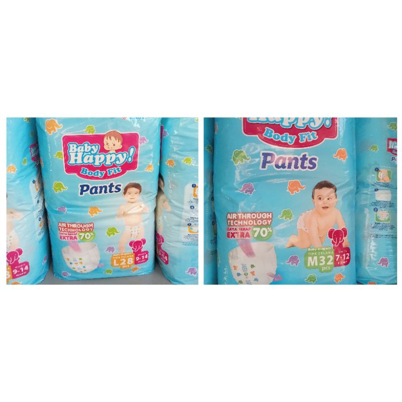 Pampers Baby Happy Pants Ukuran M/L - Popok Bayi Diaper
