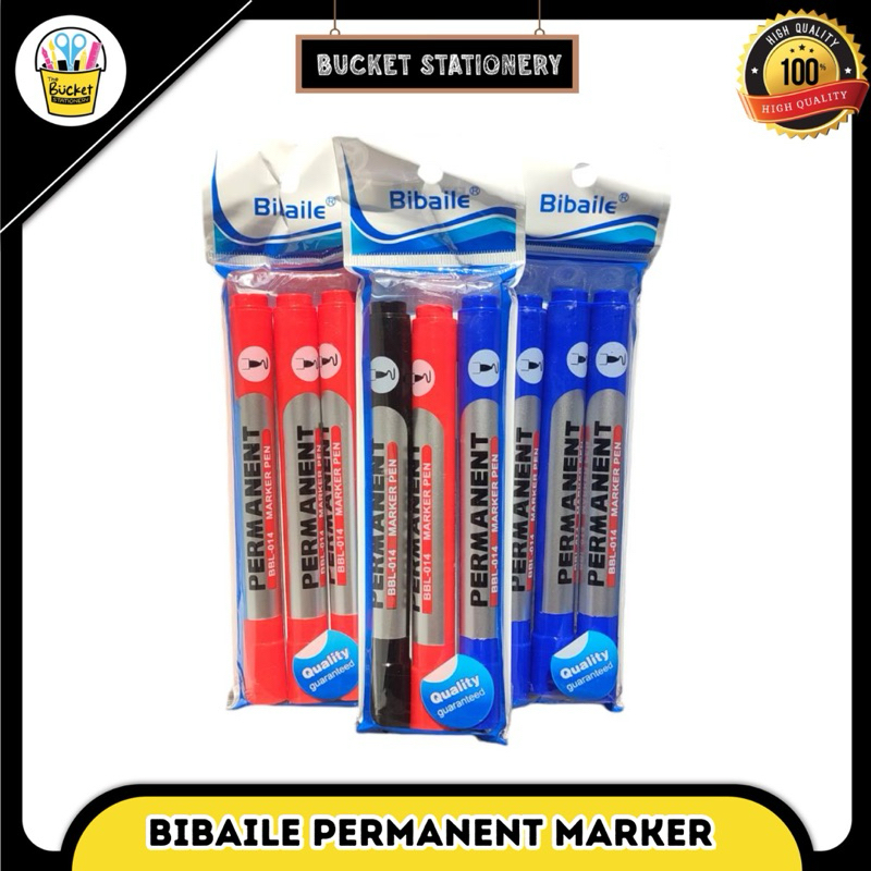

permanent marker BBL-014-3 spidol PerPack (isi 3pc)