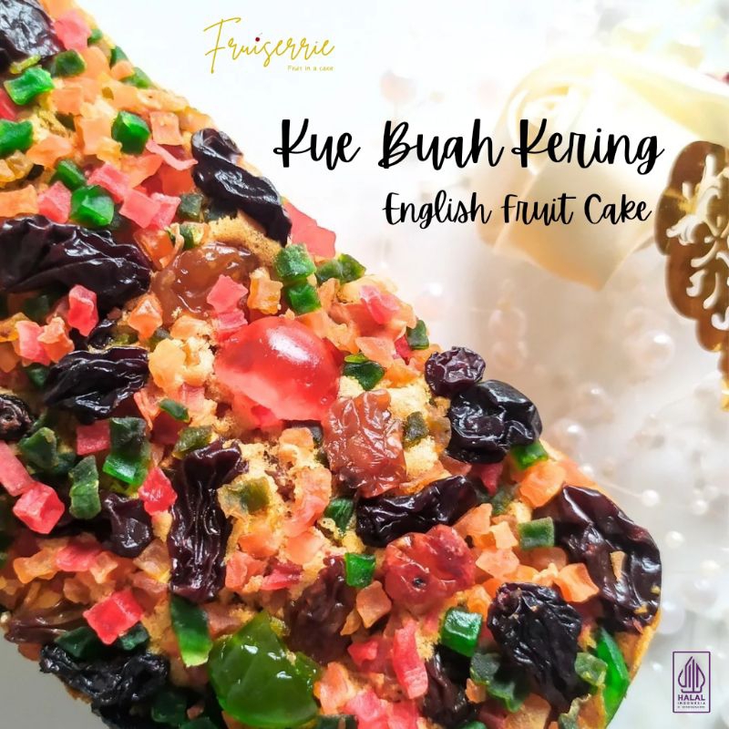 

Fruiserrie Signature English Fruit Cake with Orange Peel/Kue Buah Kering