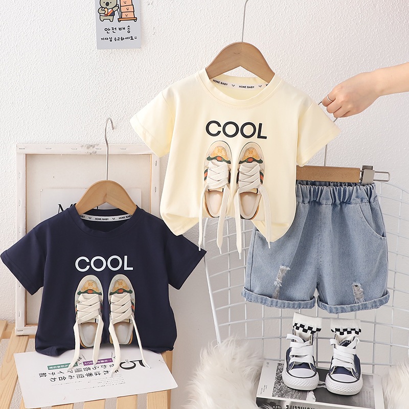 Setelan Kaos Anak Laki Laki COOL Baju OOTD Anak