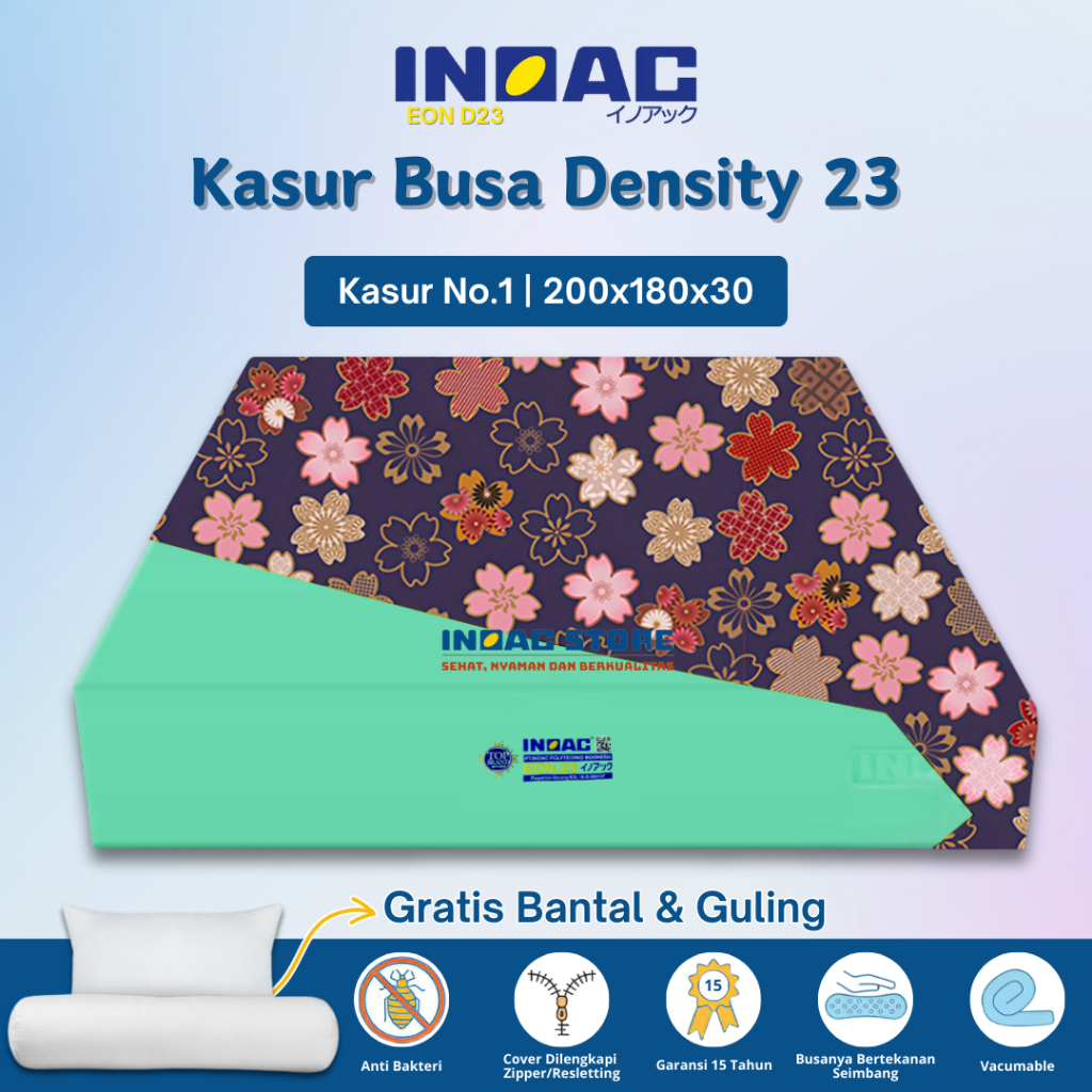 (200x180x30) Kasur Busa INOAC Asli No 1 Tebal 30 cm Garansi 20 Tahun Original Murah By Inoac Store
