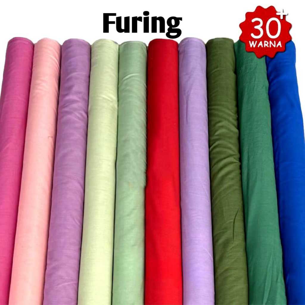Kain Furing Daleman Hyget Premium Harga 0,5 Meter /furing adem/ bahan puring furing / bahan meteran/