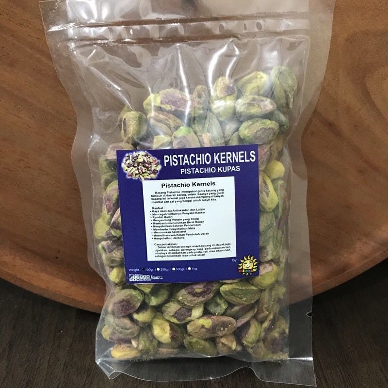 

Raw Pistachio Kernel 50gr / Pistachio Kupas Mentah 50gram ( Tanpa Cangkang )