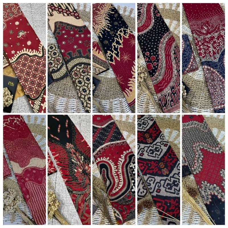 Kain Batik Katun Halus Batik Seragam Bridesmaid Kain Panjang Batik Warna Merah Maroon