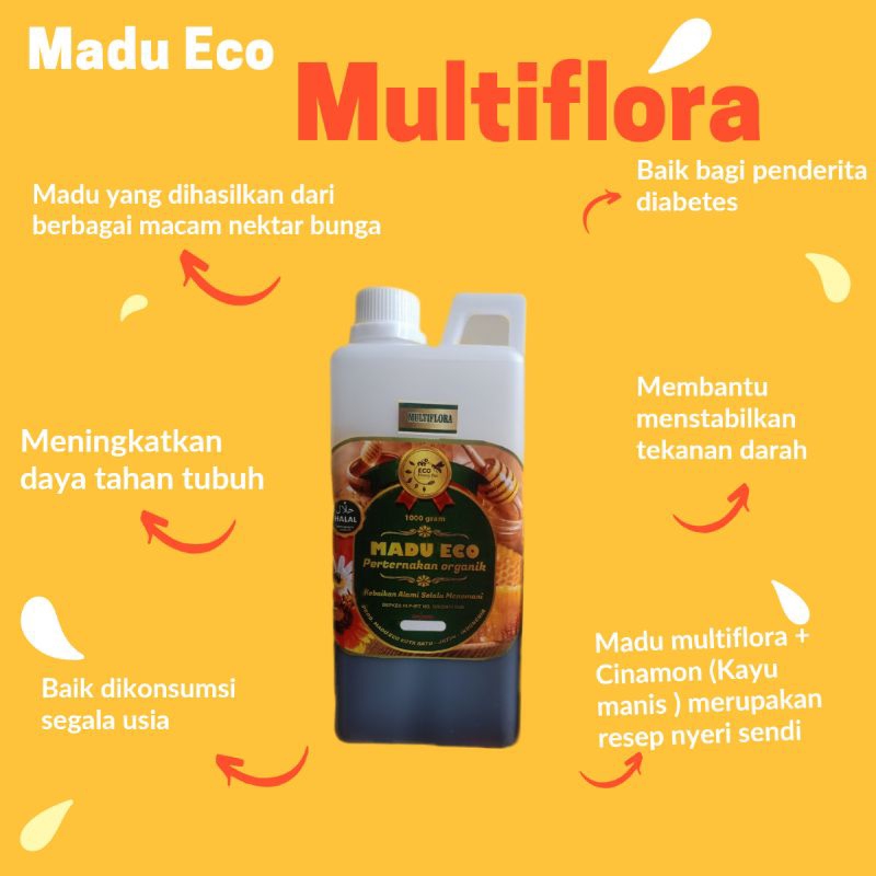 

Madu Eco Multiflora 1 kg | Madu Asli | Madu Murni