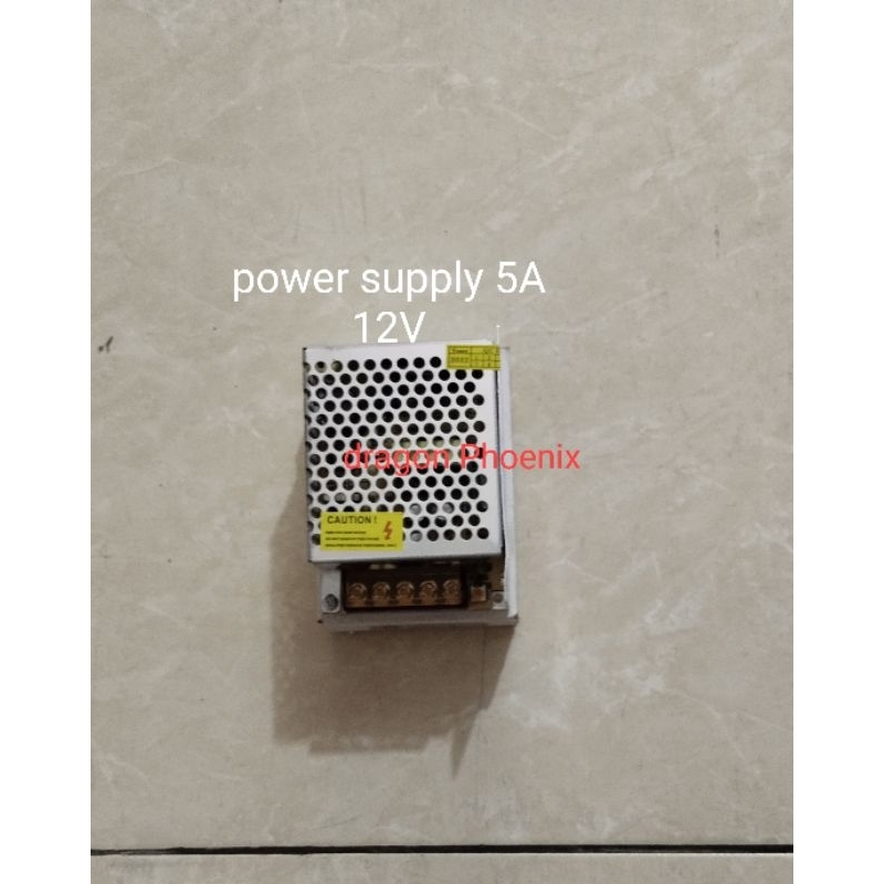 Power supply switching adaptor 5A 12V lampu led strip dll