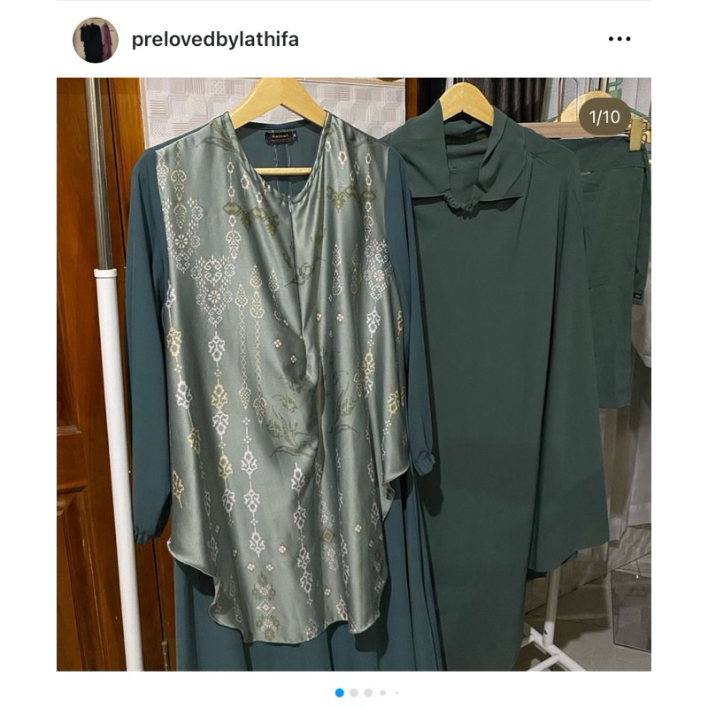 Preloved Gamis Set French Khimar Xanadu Ambarawa Series by Halwah.co