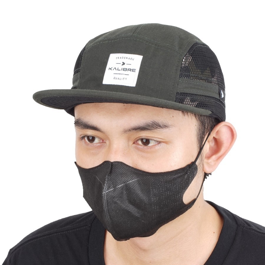 Topi Pria Kalibre Caps Black-Army 991871081 topi baseball topi bisbol Original 991871 081