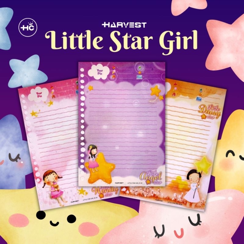 

LITTLE STAR GIRL | PRELOVED HARVEST | KERTAS BINDER HARVEST MISS | KERTAS HARVEST SERI LANGKA | BINDER A5 | HARVEST COLLECTOR