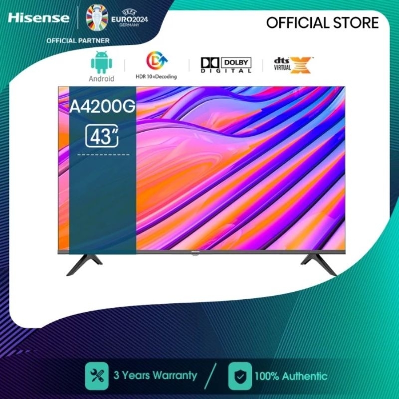 HISENSE ANDROID TV 43INCH 43A4200G