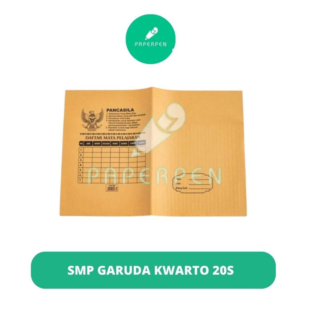 

SAMPUL GARUDA KWARTO 20S