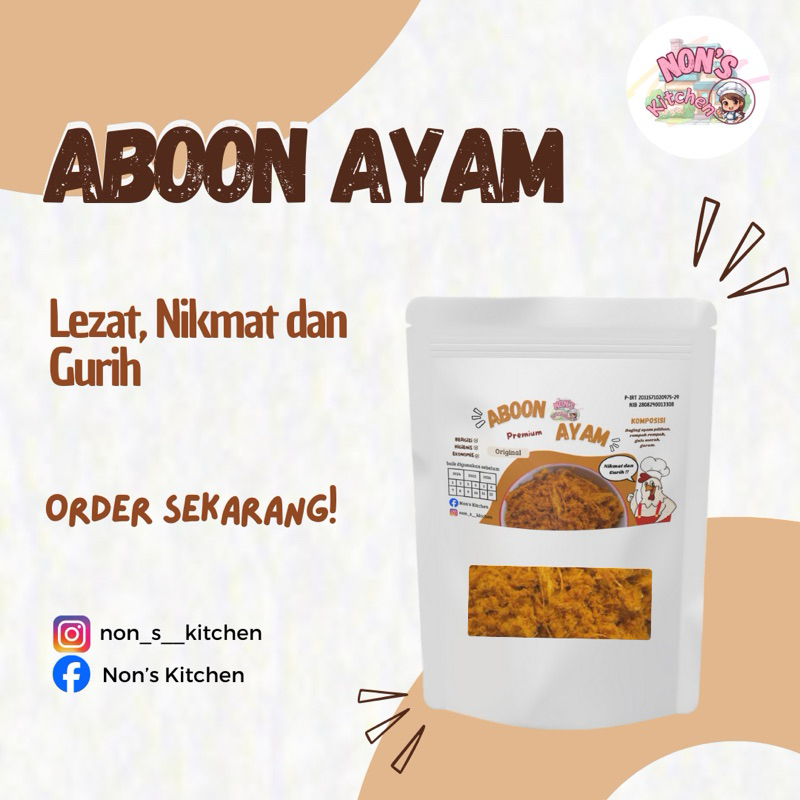 

Non’s Kitchen - ABON AYAM PREMIUM RASA ORIGINAL 50gr 100gr