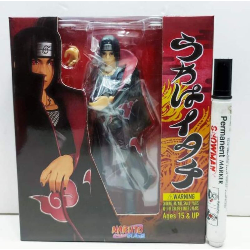 mainan action figureshf itachi uchihanaruto series
akatsuki
tinggi sekitar 6 inch
artikulasi
bandai 