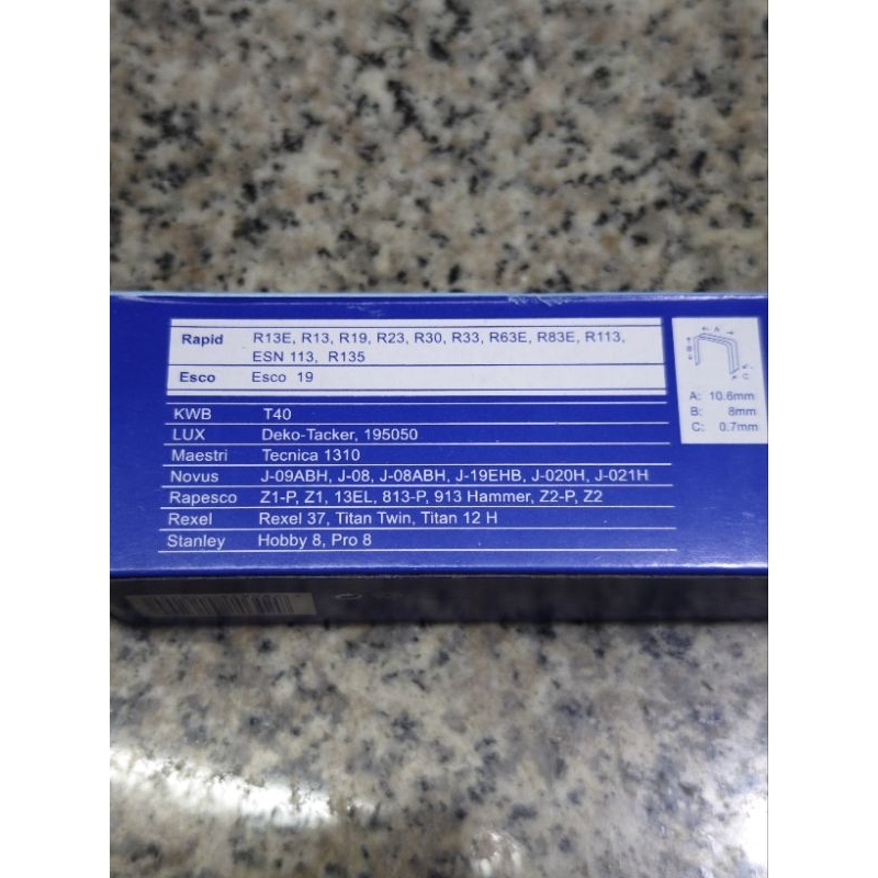 

RAPIDE ANAK HEKTER 8MM ISI 5000PCS GROSIRAN MIRING