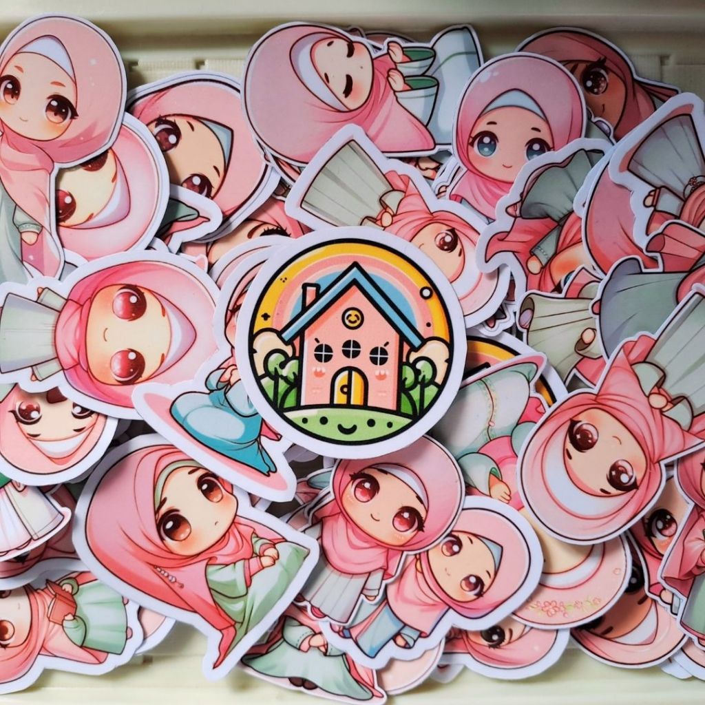 

Stiker Muslimah Kartun Lucu - Hijab Chibi (Paket 32 Stiker)