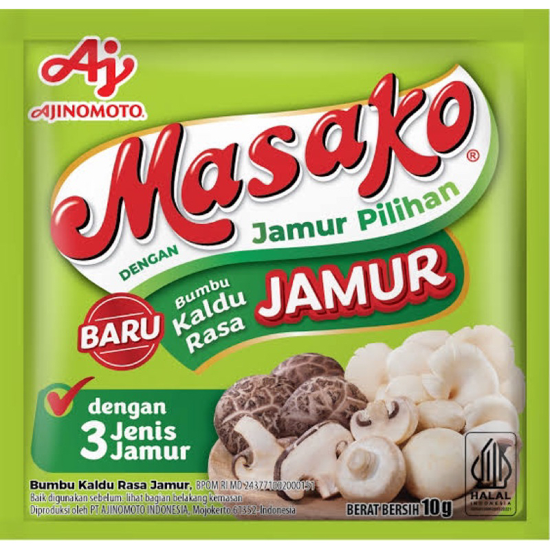 

Masako Kaldu Jamur 10gr Rak Sayur Padang