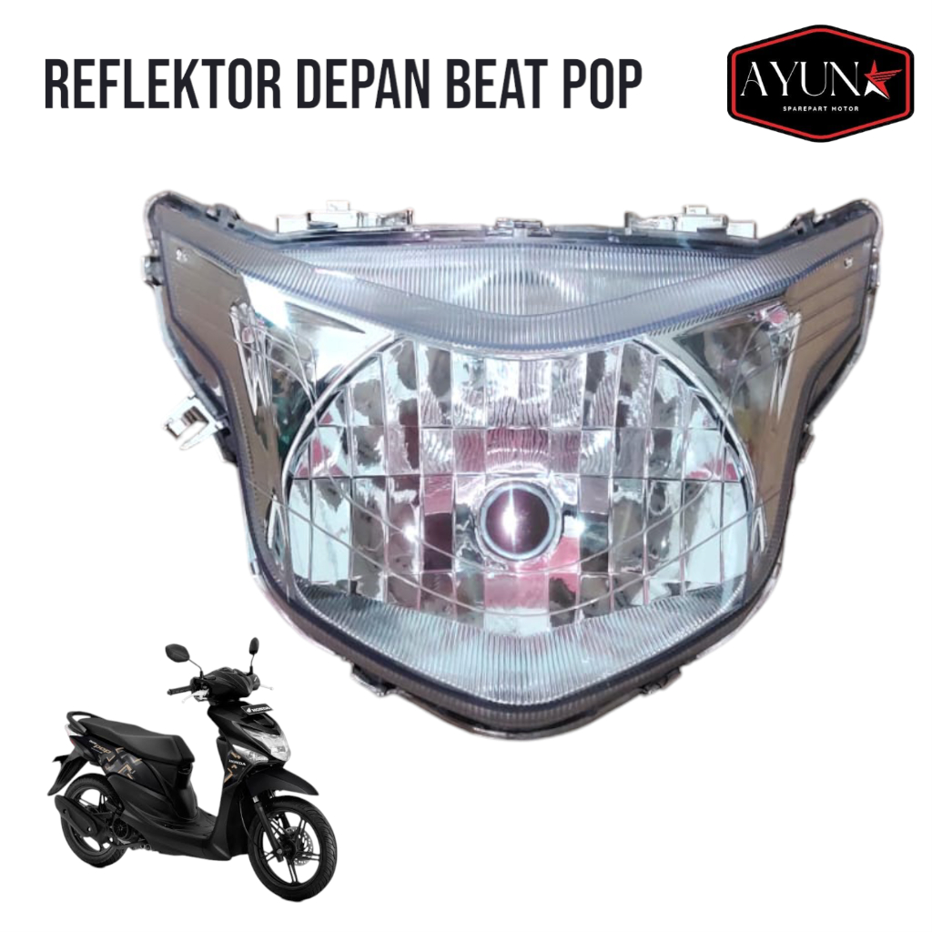 Reflektor lampu depan honda beat pop reflektor lampu beat pop reflektor headlamp beat pop