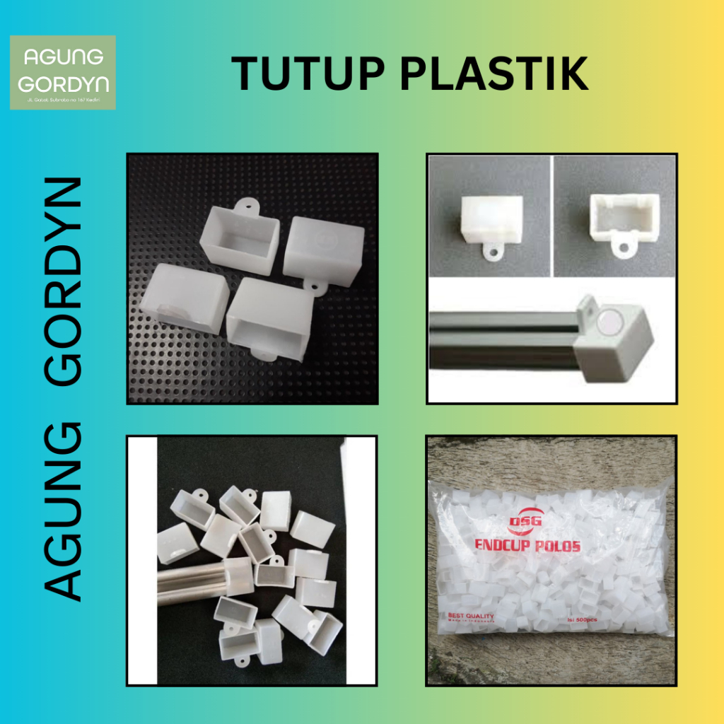 TUTUP PLASTIK / TUTUP REL ALUMINIUM GORDEN KOTAK