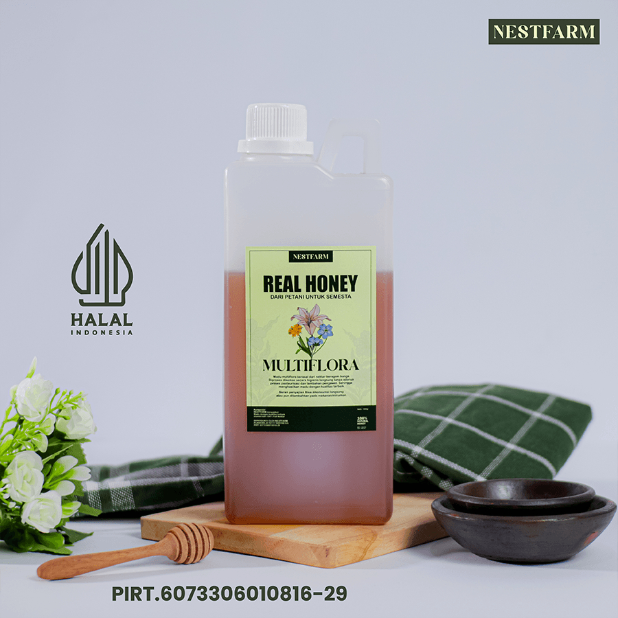 

PROMO NESTFARM Madu Murni Madu Multiflora Madu Asli 1kg