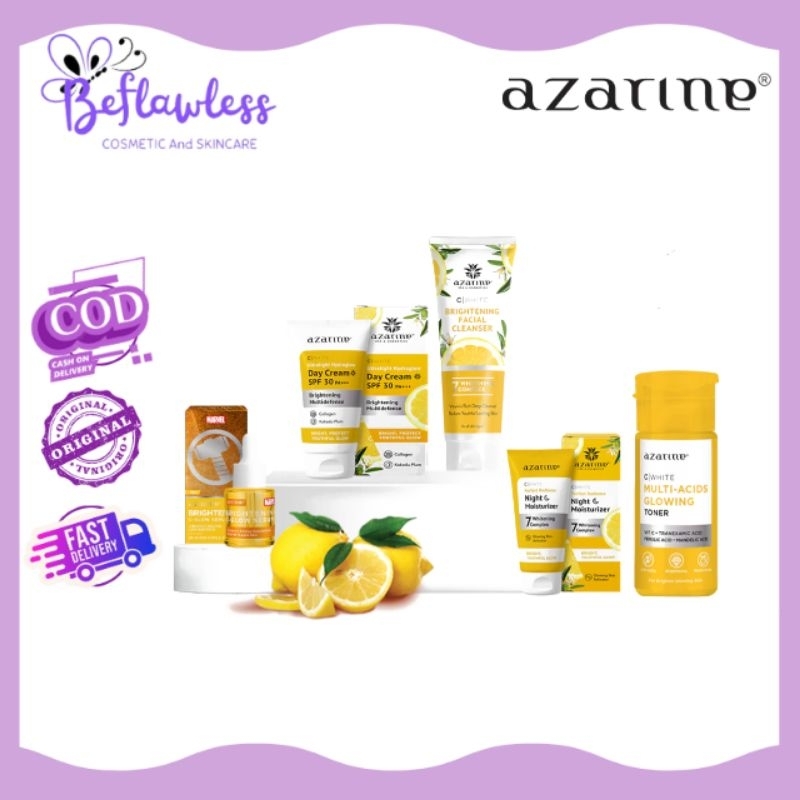 Azarine C White Paket Wajah Whitening/ Anti Flek