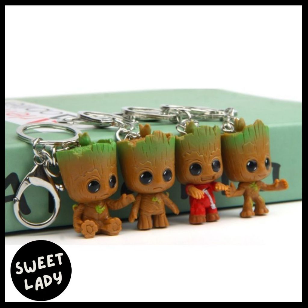 Gantungan Kunci Baby Groot Keychain I Am Groot Lucu KYC 21