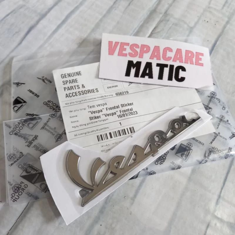 Emblem Logo Vespa Latin Depan Vespa Matic Lx S Sprint Primavera Original