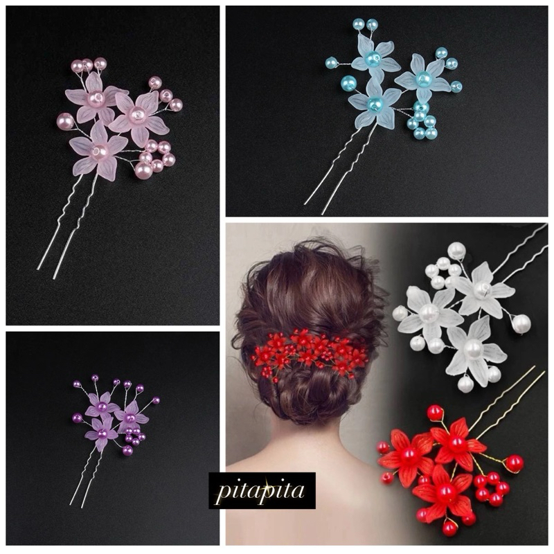 1 pcs HAIRPIN BRIDAL / HAIRPIN PENGANTIN / HAIRPIN SANGGUL / TUSUK KONDE
