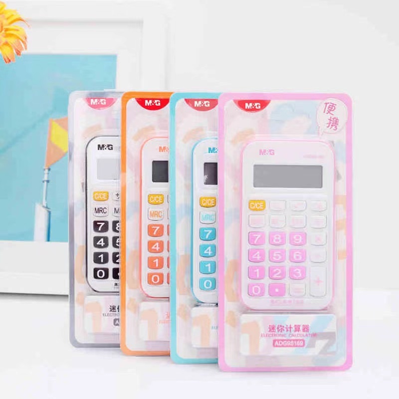

Pelajar Pembawa Kalkulator Ekspersi Warna Kecil Komputer Membawa dengan Anda 12 Mini Cute Cartoon Kalkulator