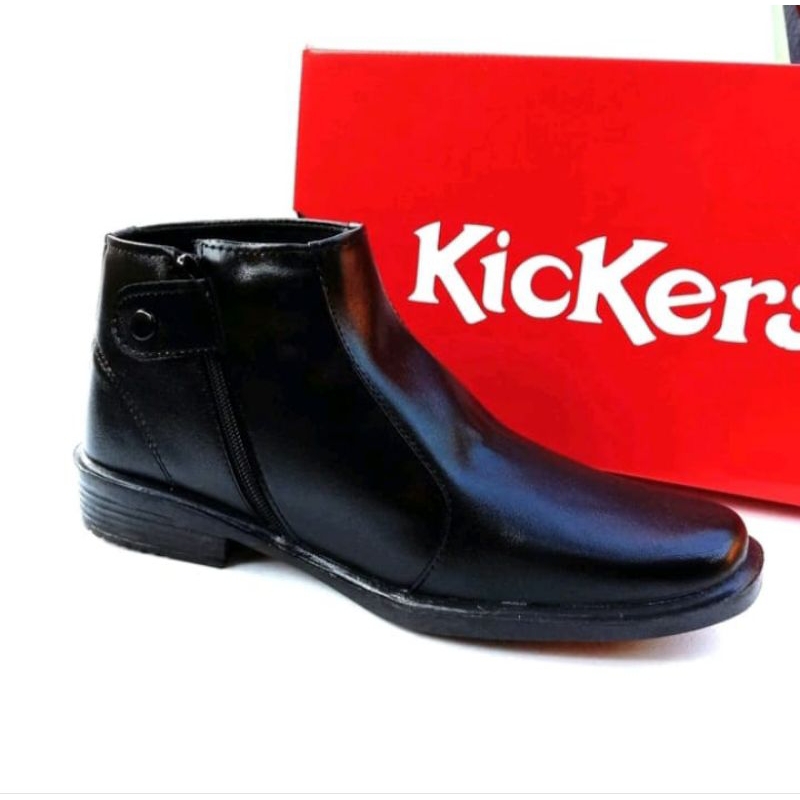 Sepatu pdh resleting pria/sepatu satpam