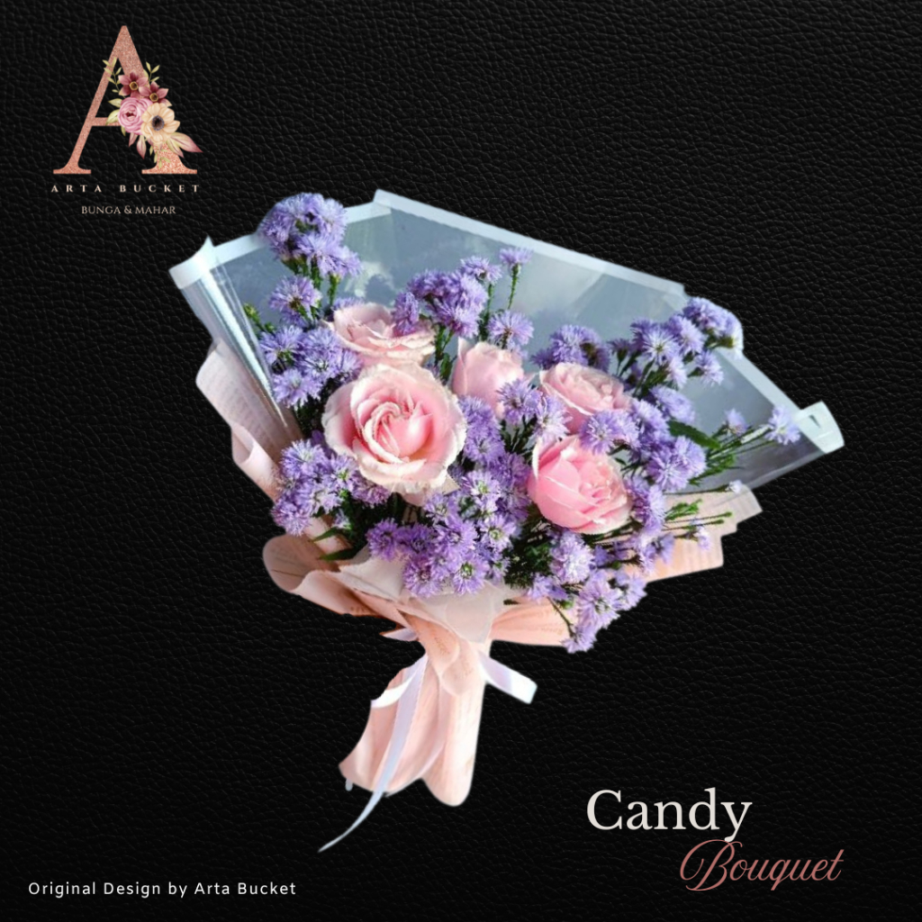 Bucket Bouquet Buket Bouket Kado Hadiah Gift Give Edisi Spesial Girly Bunga Mawar Daisy Warna Pink U
