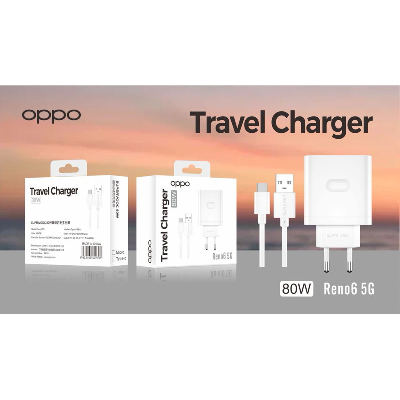 Charger Oppo Original 80watt Tipe C Supervooc Fast Charging