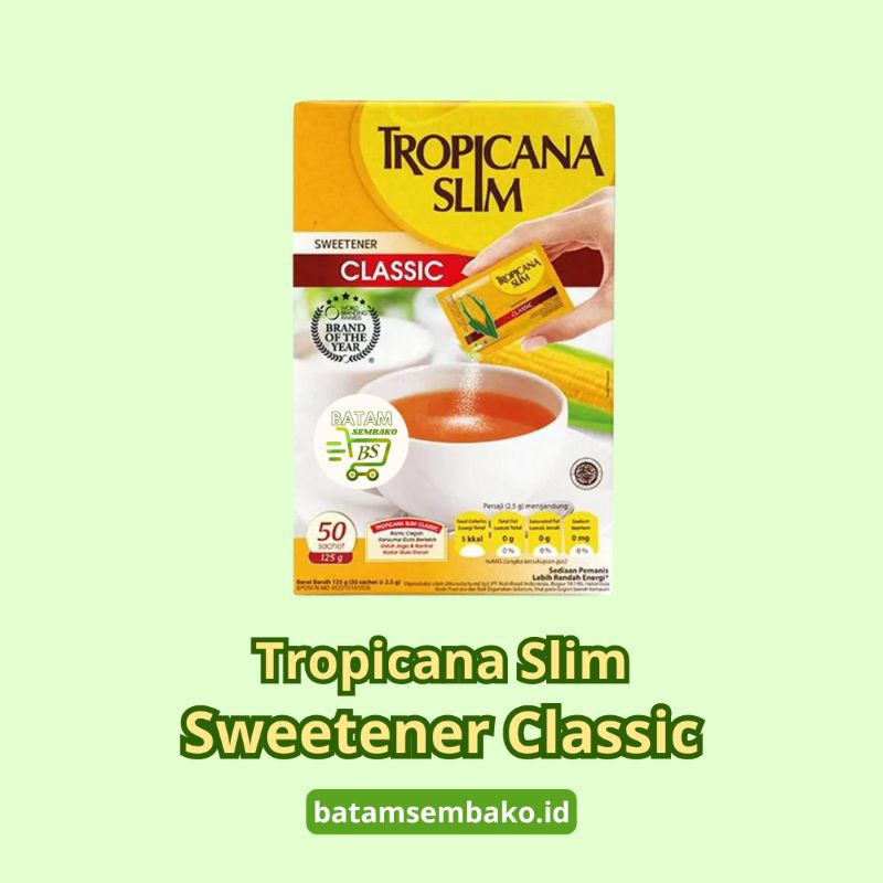 

Tropicana Slim Low Calorie Sweetener 50X2.5G