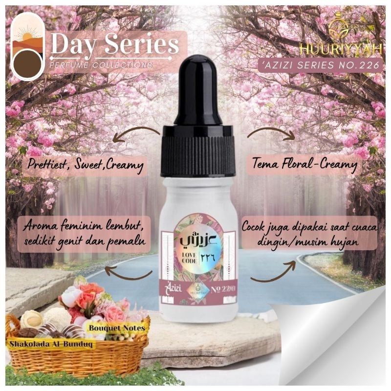 Huuriyyah Day Perfume 'Azizi Series No.226 -  Parfum Istri Saleha Non Alkohol