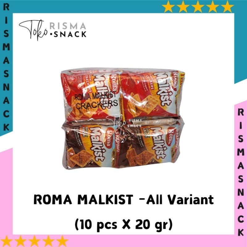 

Roma Malkist Renceng All Variant kemasan (10pcs x 20gr)