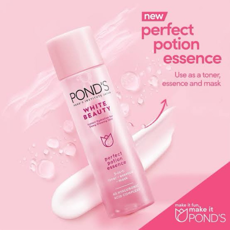 Ponds White Beauty Perfect Position Essence 3in1 Essence, Toner & Mask | Ponds Essence Bright Miracl