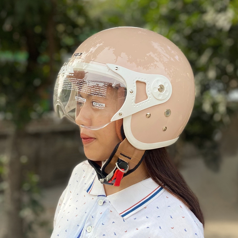 HELM WANITA DEWASA HIJAB TOD ATHENA CAPUCINO SNI ORIGINAL