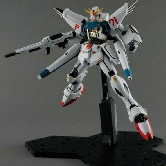 Original Made In Japan MG 1/100 F91 F 91 ver 2.0 + stand base