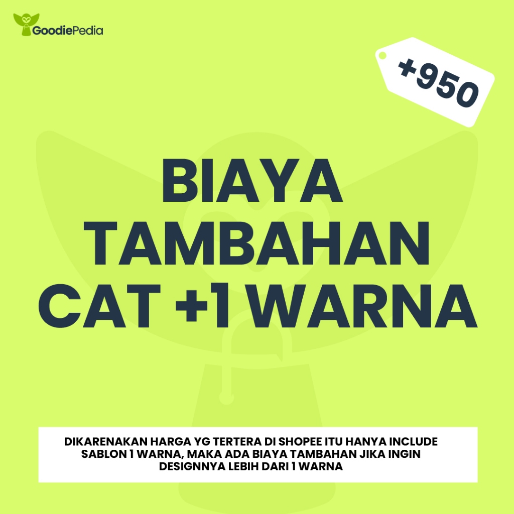 

Biaya Tambahan Custom Sablon 2-4 Warna & DTF untuk Desain Produk