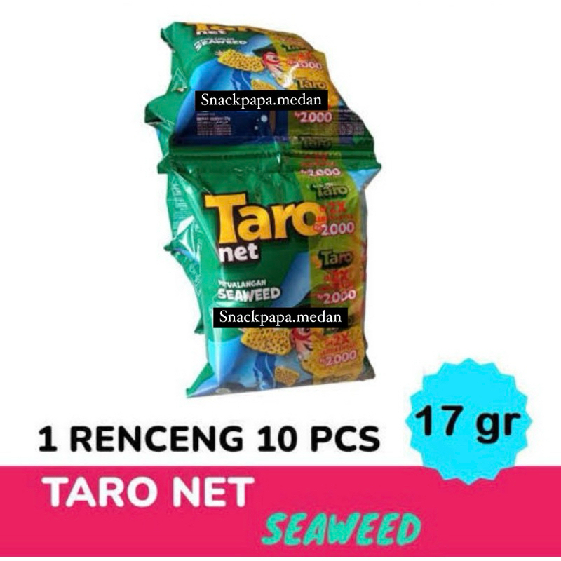 

TARO NET @17G 1 RENCENG ISI 10 BUNGKUS | SNACK TARO NET