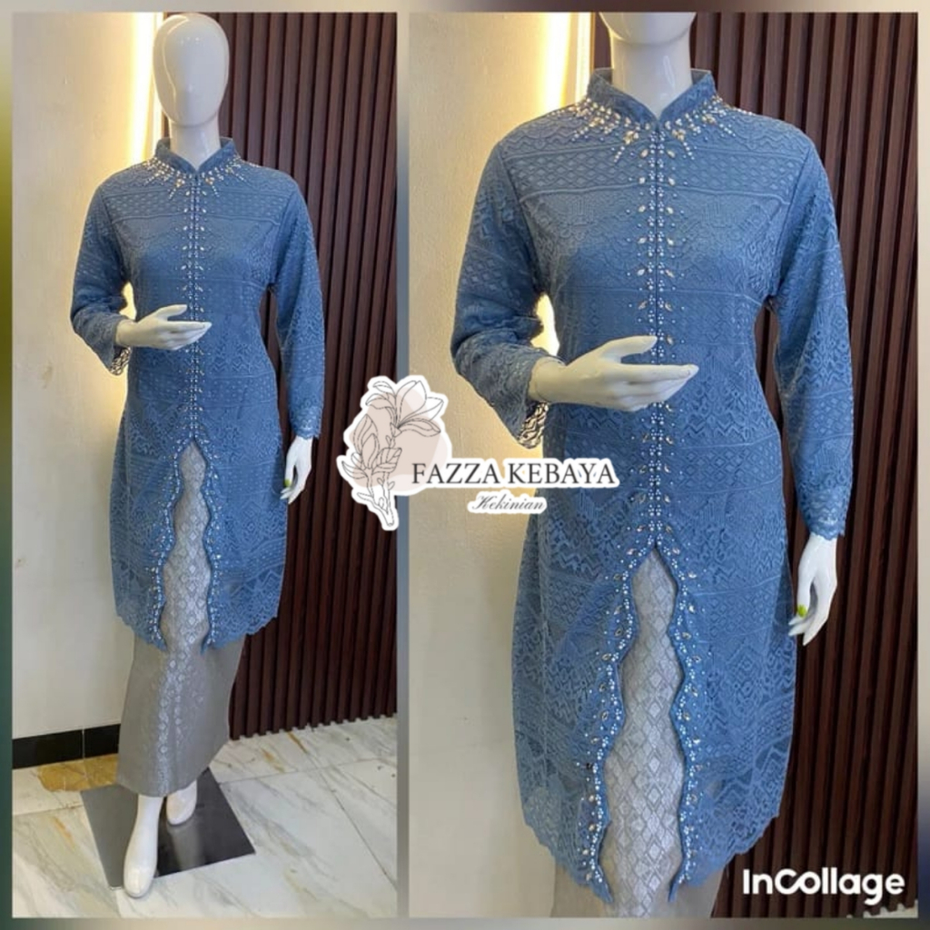 FZ - TUNIK BROKAT PAYET RR (SET PRISKET) / TUNIK BROKAT/ TUNIK PAYET/ KEBAYA TUNIK/ KEBAYA MODERN