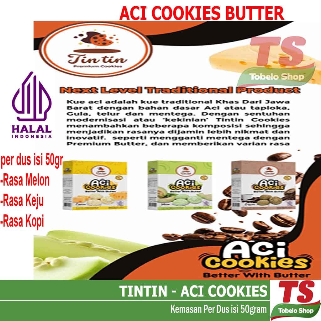 

TINTIN ACI COOKIES 50gram / Kue Kering / kue sagu keju