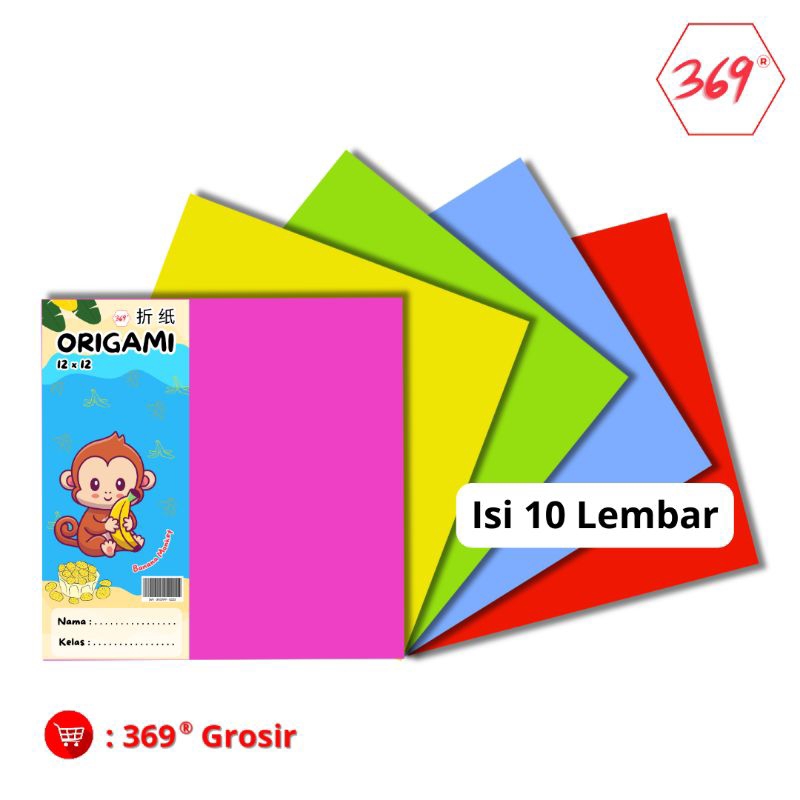 

369 - Origami / Kertas Lipat Lite Edition 5 warna 2 sisi