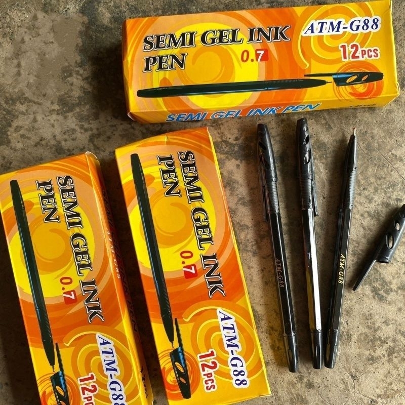 

Pulpen ATM-G88 Semi Gel Ink Pen 0.7mm Isi 12 Pcs