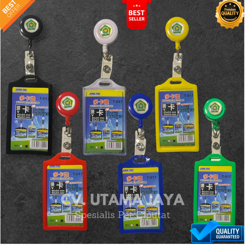 

ID CARD KEMENAG Name Tag Yoyo Tanda Pengenal Lanyard Kementrian Agama MAN MIN MTSN GURU