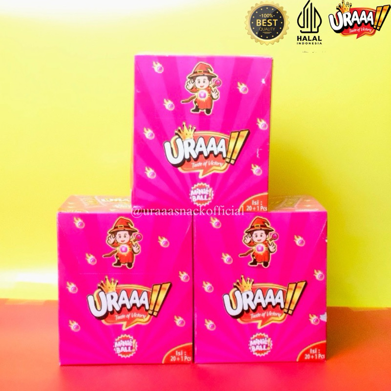 

QH PAKET USAHA [ISI 60+3] BUNDLE GET 3 BOX SNACKPACK URAAA!! MIX ANEKA KACANG, JAGUNG, OPAK, CHOCO